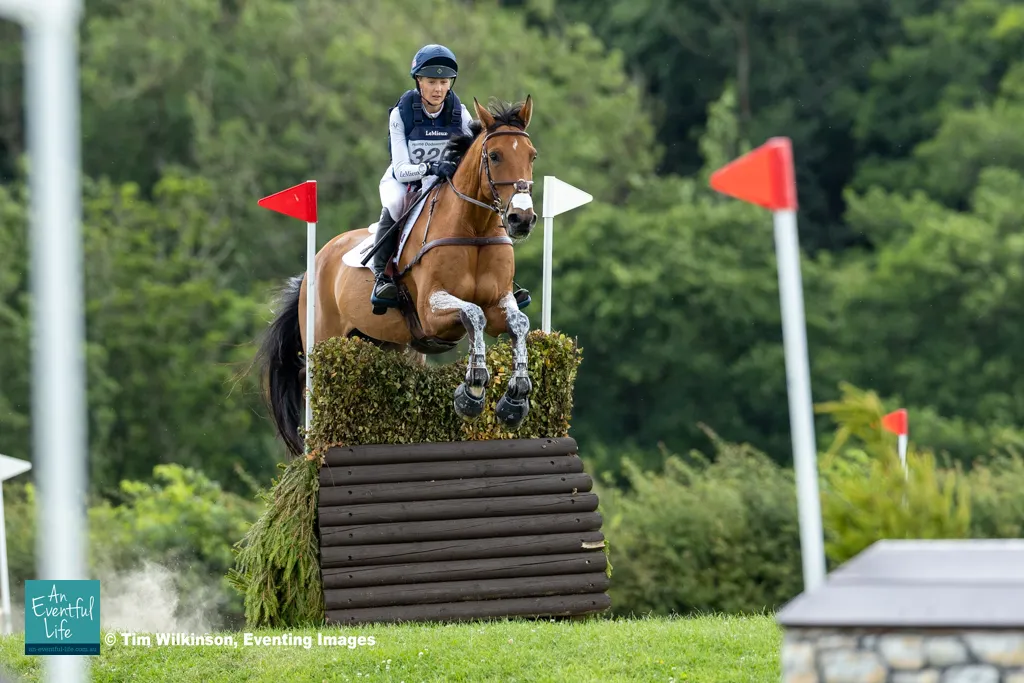 Yasmin Ingham rides Rehy DJ during the cross country of the CCI4* eventing at Burgham International Horse Trials 2025 | An Eventful Life
