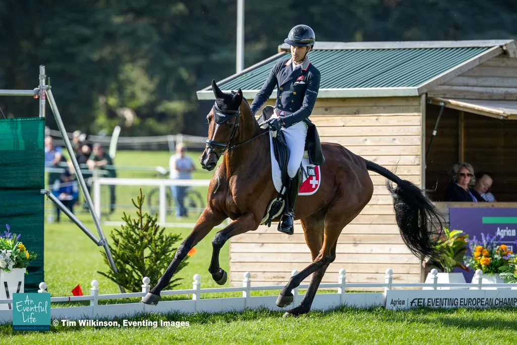 Felix Vogg rides Frieda during dressage at the 2025 FEI Eventing European Championship at Blenheim Palace | An Eventful Life