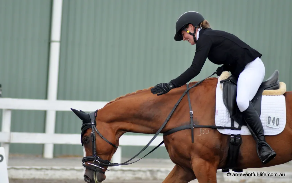 Olivia Thompson rides Spudhoff during dressage of the CCI3* eventing at 2026 Tonimbuk International Horse Trials | An Eventful Life