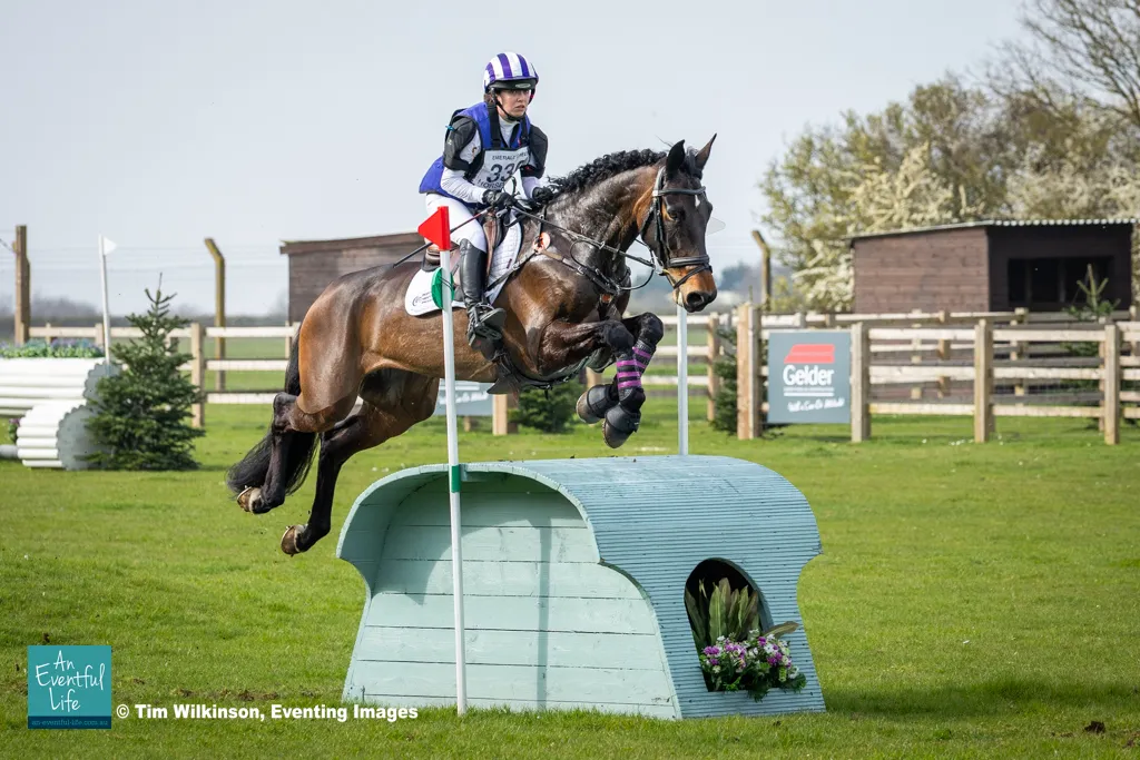Emma Thomas rides May Day Van Stal Romano on cross country in the Intermediate eventing at Lincolnshire Horse Trials, 20-22 March 2026 | An Eventful Life