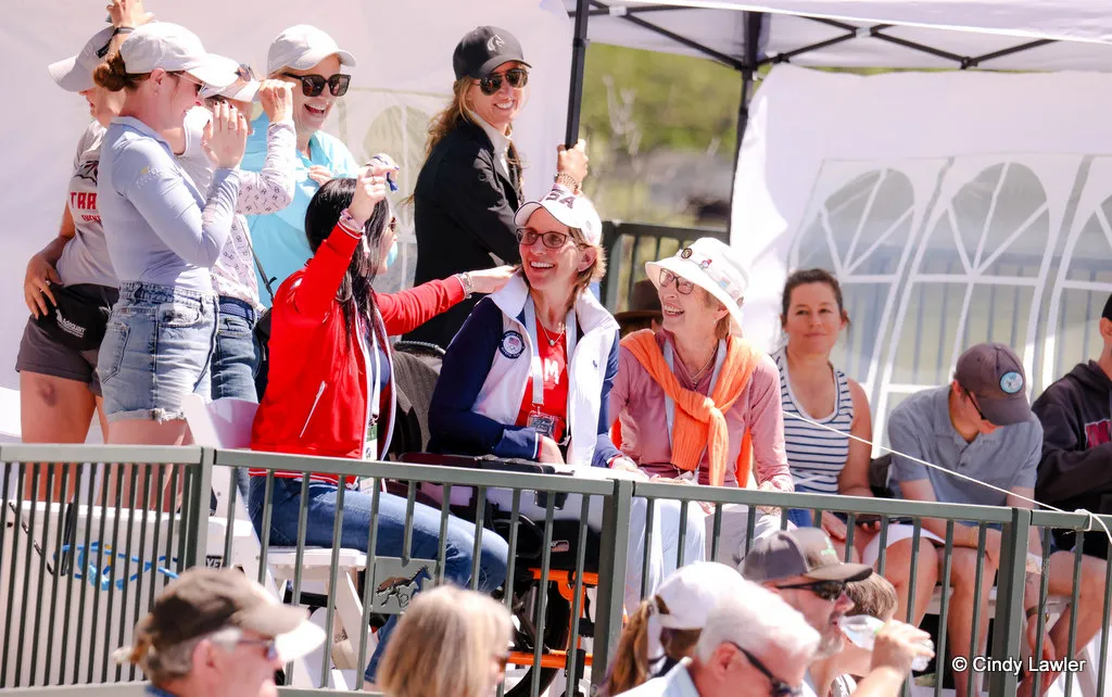Liz Halliday watches Boyd Martin ride Cooley Nutcracker during showjumping for the CCI5* eventing at Kentucky Three Day Event 2026 | An Eventful Life