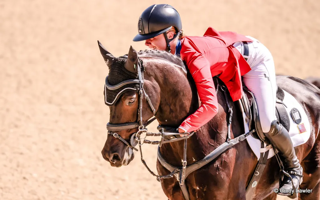 Caroline Pamukcu rides HSH Blake during showjumping for the CCI5* eventing at Kentucky Three Day Event 2026 | An Eventful Life