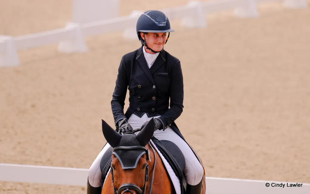 Sophia Hill rides Humble Glory during dressage for the CCI5* eventing at Kentucky Three Day Event 2026 | An Eventful Life