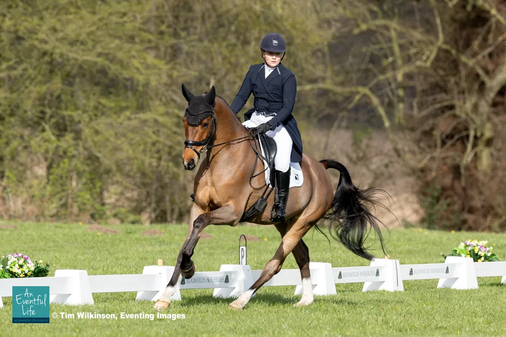 Anna Broad rides Comme Nicola Z during dressage for the CCI2* eventing at the Eventing Spring Carnival at Thoresby Park, April 2026 | An Eventful Life