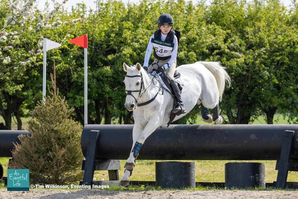 Bea Allen rides Noble Superman on cross country for the BE100 Open U18 eventing at Oasby (2) Horse Trials 2026 | An Eventful Life