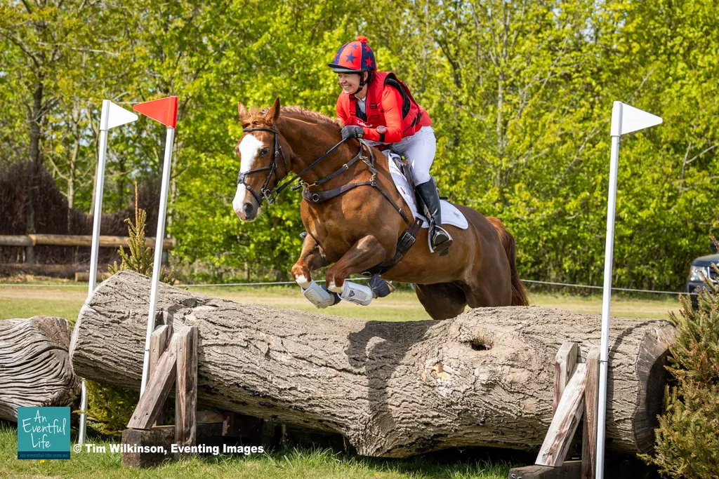 Caroline Dyer rides Curraghgraigue Quebec on cross country for the BE100 eventing at Oasby (2) Horse Trials 2026 | An Eventful Life