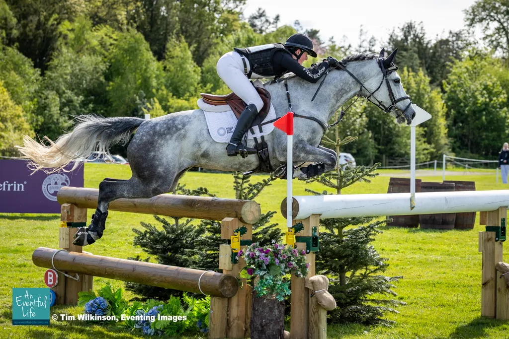 Kaitlyn Freeman rides Never Know MB during cross country for the CCI4*-S eventing at 2026 Belsay International Horse Trials | An Eventful Life