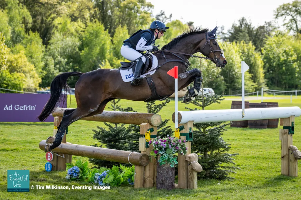 Laura Collett rides Count Onyx during cross country for the CCI4*-S eventing at 2026 Belsay International Horse Trials | An Eventful Life