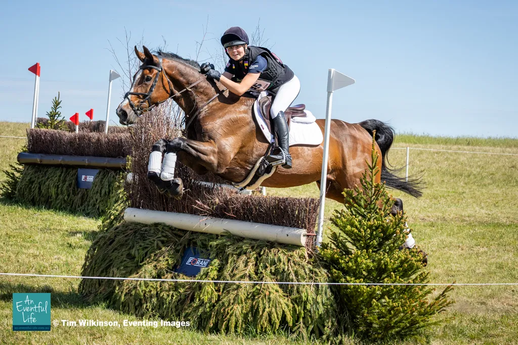 Sophie Elliott rides Coirban Miss Sarco during cross country for the BE100 Open U18 eventing at Osberton (1) International Horse Trials, May 2026 | An Eventful Life