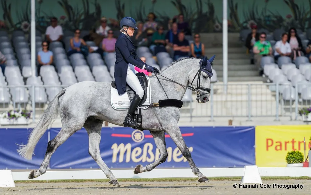 Isabel (Bella) English rides Cil Dara Dallas during dressage for the CCI4* eventing at 2026 Longines Luhmuhlen Horse Trials, Germany, 17-21 June 2026 | An Eventful Life