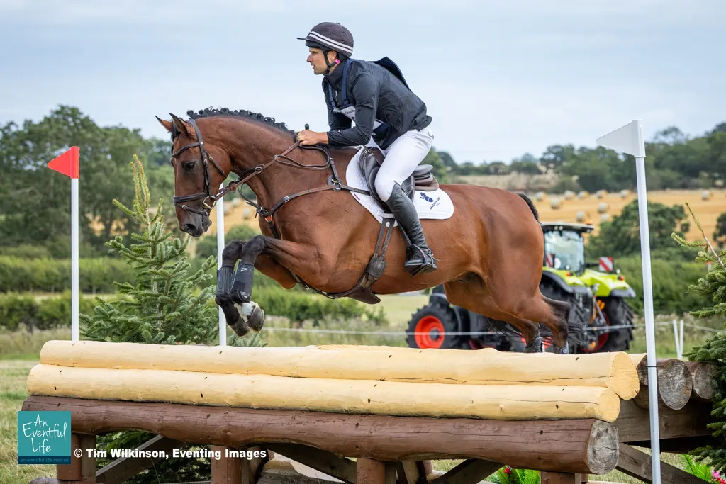 James Avery rides Fernhill Future Capitol during cross country for the Open Novice eventing at 2026 Burgham International Horse Trials (30 July-2 August 2026) | An Eventful Life